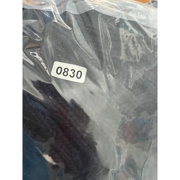 The Normal Brand Cable Cardigan Sweater‎ Mens Size M Navy Aran Chunky Fisherman - Picture 13 of 13